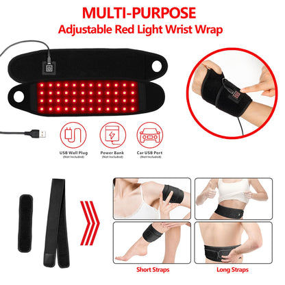 Red Light Therapy Infrared Heating Band for Pain Relief and Sports Sprain