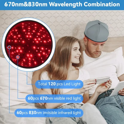 LED Scalp Massager with Red Light Therapy